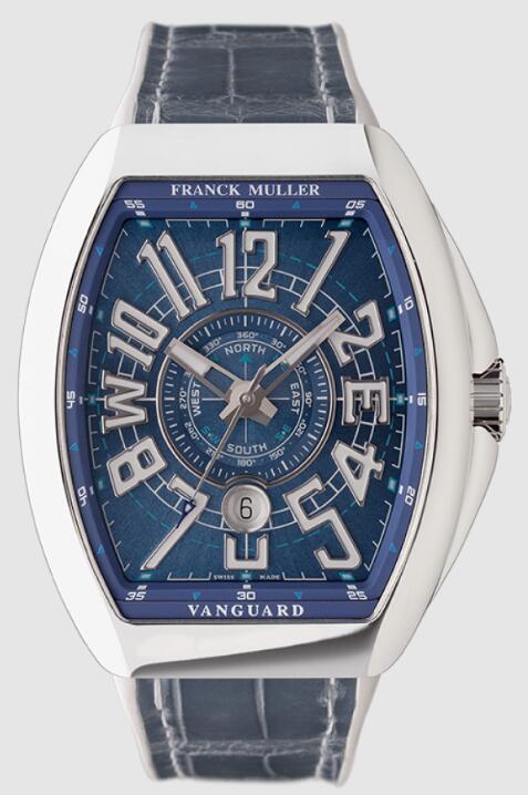 Franck Muller VANGUARD MARINER V45SCDTYTMAR ACAC Blue Dial Replica Watch